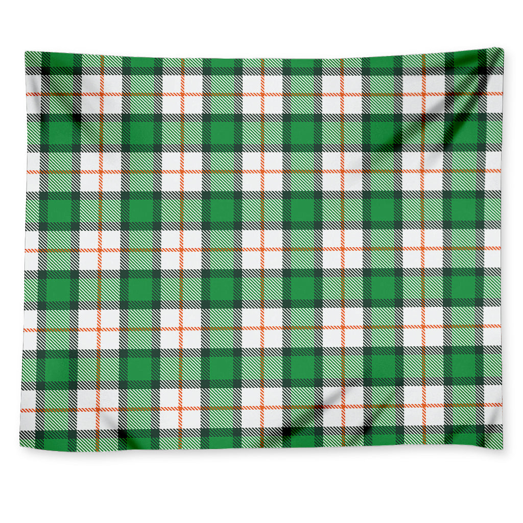 Irish Tartan St. Patrick's Day Print Tapestry