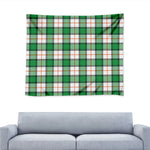Irish Tartan St. Patrick's Day Print Tapestry