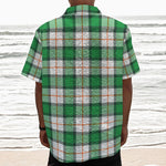 Irish Tartan St. Patrick's Day Print Textured Short Sleeve Shirt