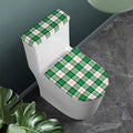Irish Tartan St. Patrick's Day Print Toilet Lid And Tank Cover Set