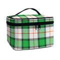 Irish Tartan St. Patrick's Day Print Travel Makeup Bag