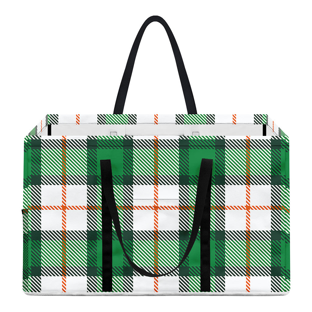 Irish Tartan St. Patrick's Day Print Utility Tote Bag