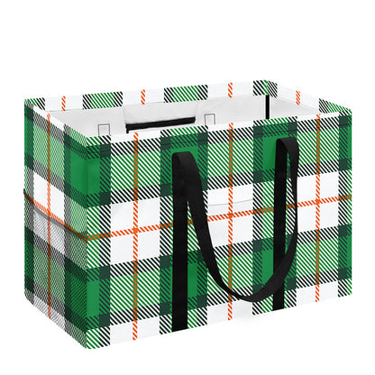 Irish Tartan St. Patrick's Day Print Utility Tote Bag