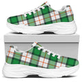 Irish Tartan St. Patrick's Day Print White Chunky Shoes