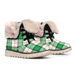 Irish Tartan St. Patrick's Day Print Winter Boots