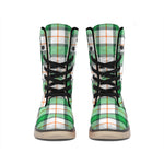 Irish Tartan St. Patrick's Day Print Winter Boots