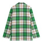 Irish Tartan St. Patrick's Day Print Women's Blazer