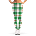 Irish Tartan St. Patrick's Day Print Women's Leggings