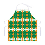 Irish Themed Argyle Pattern Print Adjustable Apron