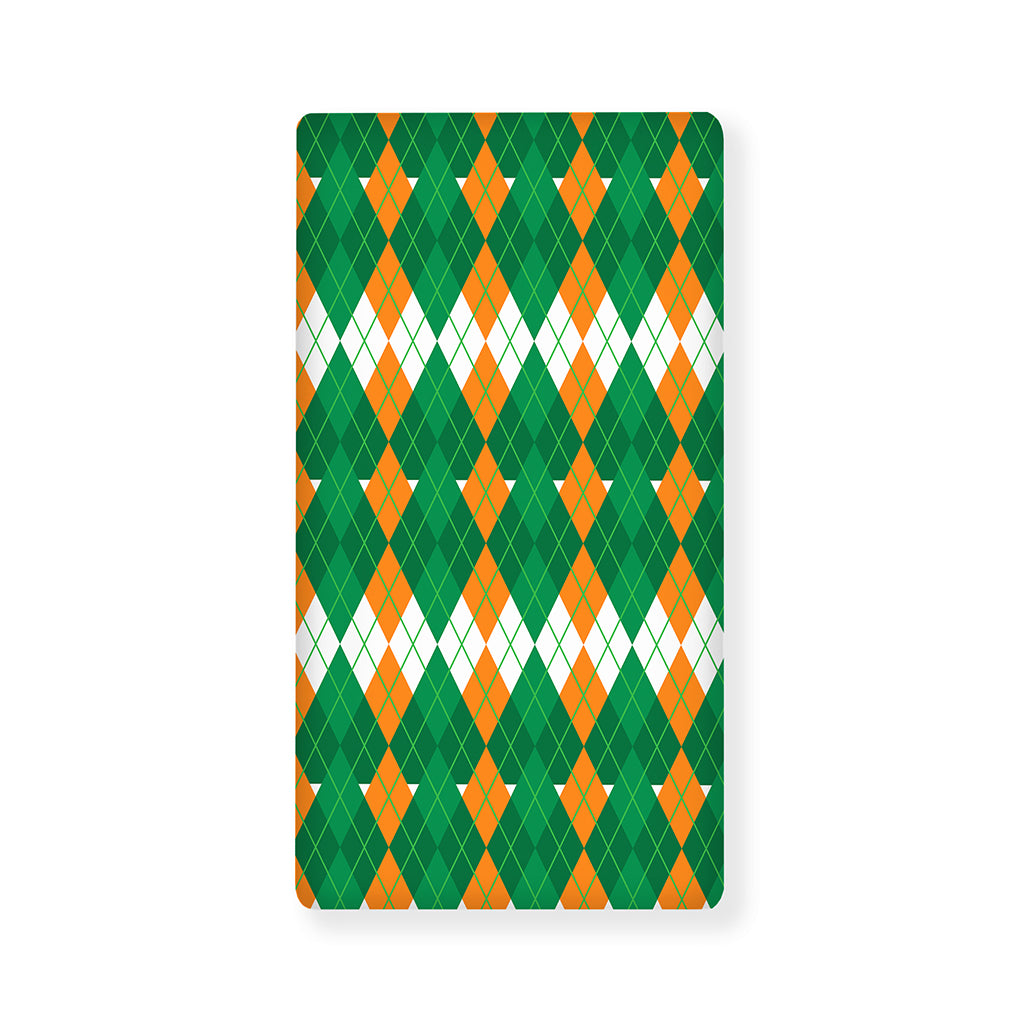 Irish Themed Argyle Pattern Print Baby Crib Sheet