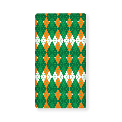 Irish Themed Argyle Pattern Print Baby Crib Sheet