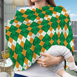 Irish Themed Argyle Pattern Print Baby Seat Cover