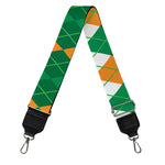 Irish Themed Argyle Pattern Print Bag Strap