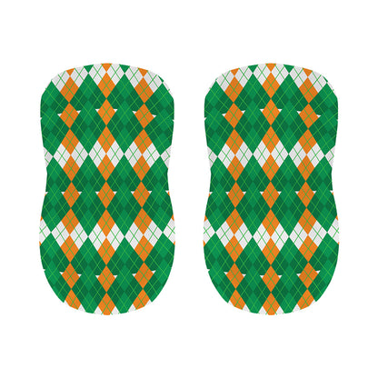 Irish Themed Argyle Pattern Print Bar Stool Covers