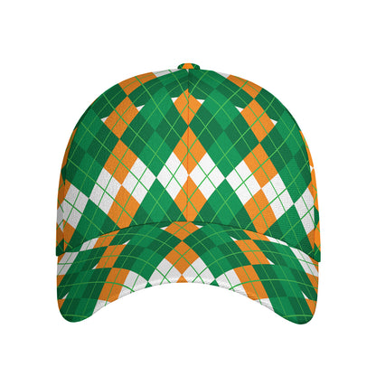 Irish Themed Argyle Pattern Print Baseball Cap