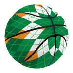 Irish Themed Argyle Pattern Print Basketball