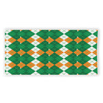 Irish Themed Argyle Pattern Print Beach Towel