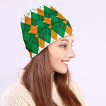 Irish Themed Argyle Pattern Print Beanie