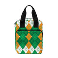 Irish Themed Argyle Pattern Print Bible Tote Bag