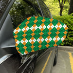 Irish Themed Argyle Pattern Print Car Side Mirror Covers