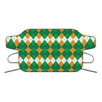 Irish Themed Argyle Pattern Print Car Windshield Snow Cover