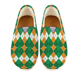Irish Themed Argyle Pattern Print Casual Shoes