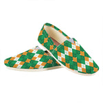 Irish Themed Argyle Pattern Print Casual Shoes