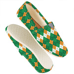 Irish Themed Argyle Pattern Print Casual Shoes