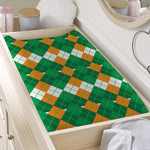 Irish Themed Argyle Pattern Print Changing Pad Cover