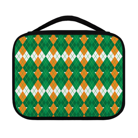 Irish Themed Argyle Pattern Print Classic Bible Case