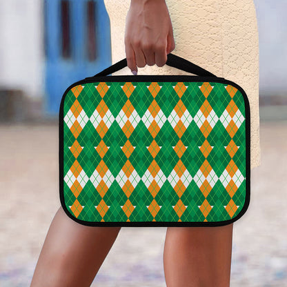 Irish Themed Argyle Pattern Print Classic Bible Case