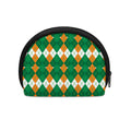 Irish Themed Argyle Pattern Print Coin Purse