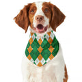Irish Themed Argyle Pattern Print Dog Bandana