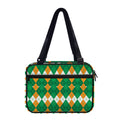 Irish Themed Argyle Pattern Print Double Strap Bible Bag