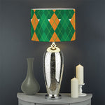 Irish Themed Argyle Pattern Print Drum Lamp Shade