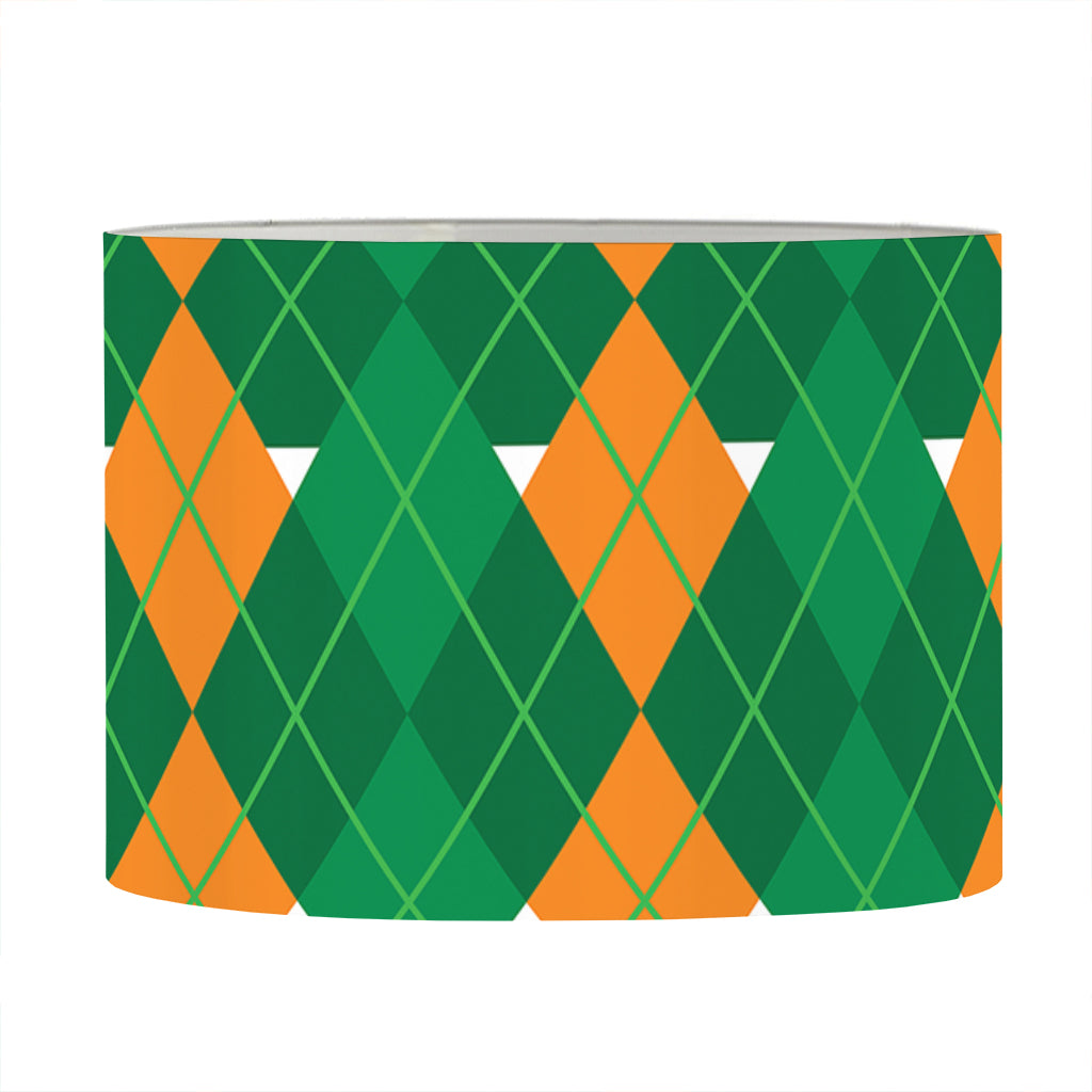 Irish Themed Argyle Pattern Print Drum Lamp Shade