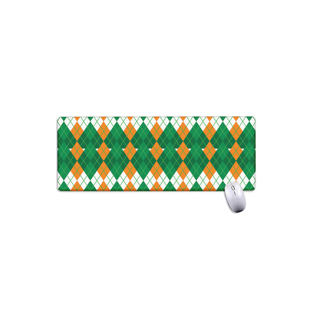 Irish Themed Argyle Pattern Print Extended Mouse Pad