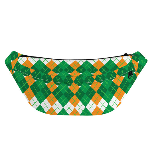 Irish Themed Argyle Pattern Print Fanny Pack