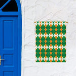 Irish Themed Argyle Pattern Print Garden Flag