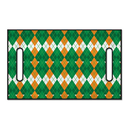 Irish Themed Argyle Pattern Print Golf Cart Seat Cover