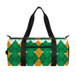 Irish Themed Argyle Pattern Print Gym Bag