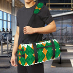 Irish Themed Argyle Pattern Print Gym Bag