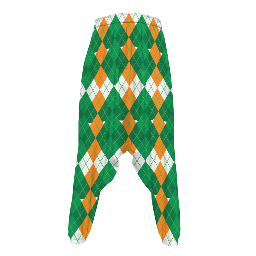 Irish Themed Argyle Pattern Print Hammer Pants