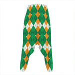 Irish Themed Argyle Pattern Print Hammer Pants
