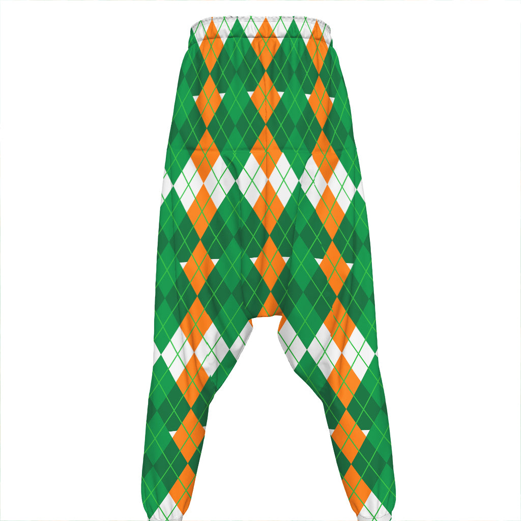 Irish Themed Argyle Pattern Print Hammer Pants