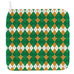 Irish Themed Argyle Pattern Print Hand Towel
