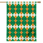 Irish Themed Argyle Pattern Print House Flag