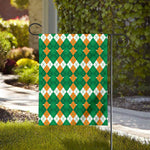 Irish Themed Argyle Pattern Print House Flag