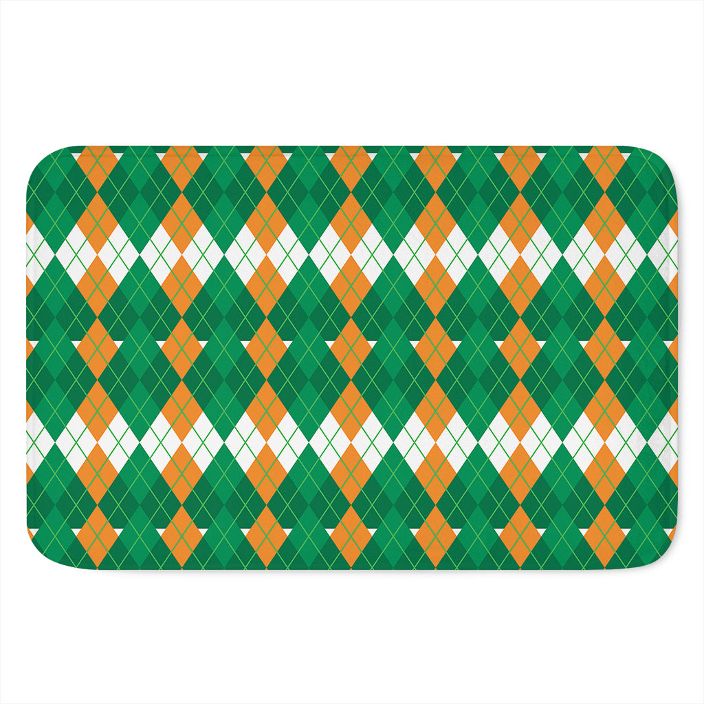Irish Themed Argyle Pattern Print Indoor Door Mat