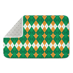 Irish Themed Argyle Pattern Print Indoor Door Mat